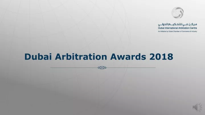 dubai arbitration awards 2018