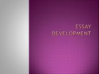 Essay Development