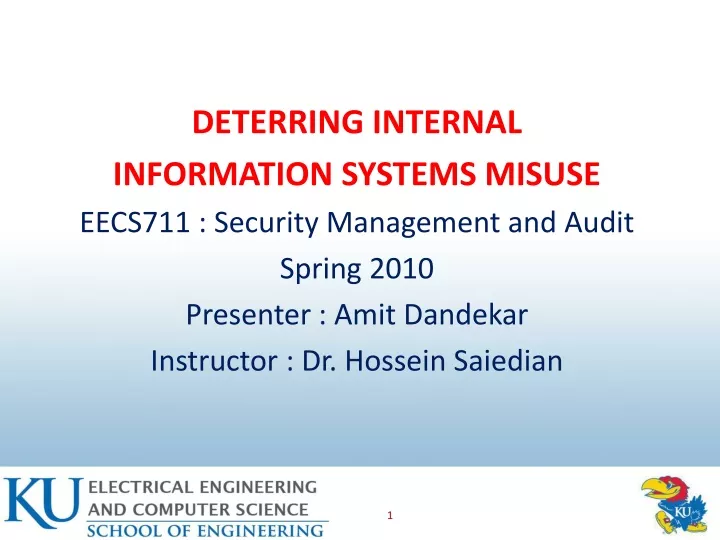 deterring internal information systems misuse