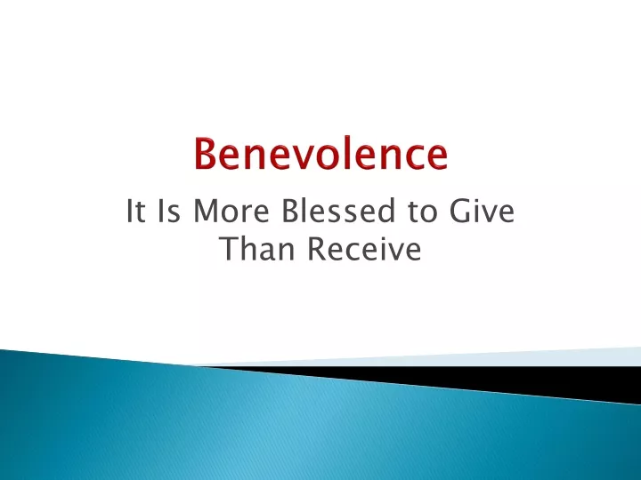 benevolence