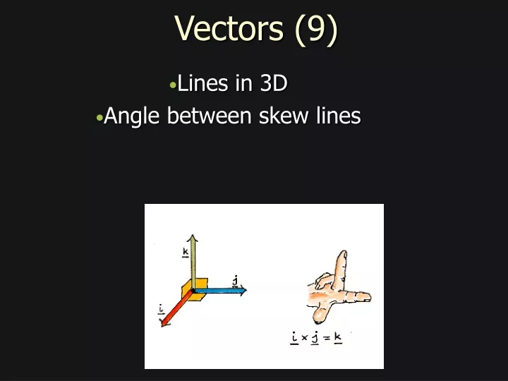 vectors 9
