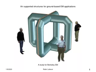 Air supported structures for ground-based EM applications