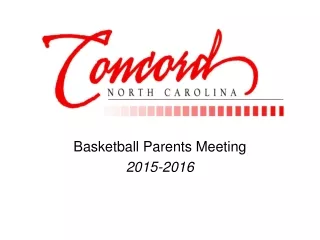 Basketball Parents Meeting  2015-2016
