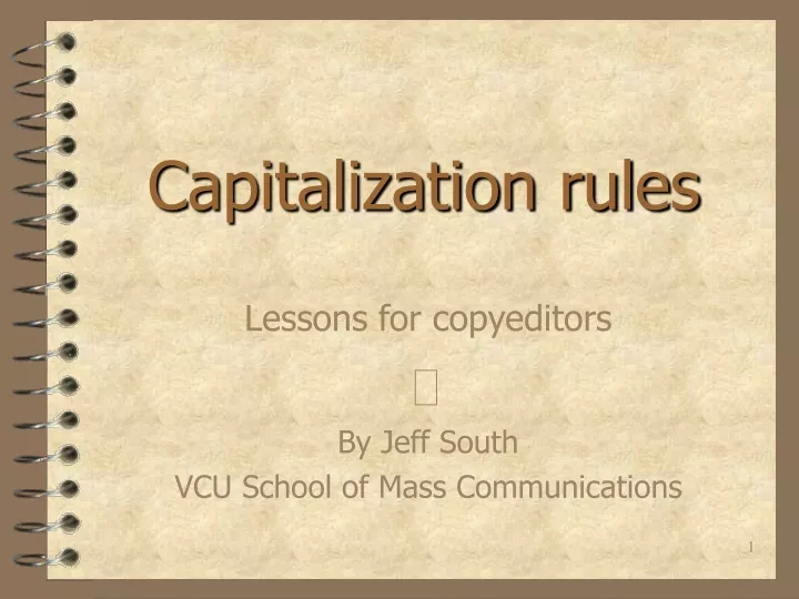 capitalization rules