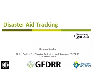 Disaster Aid Tracking