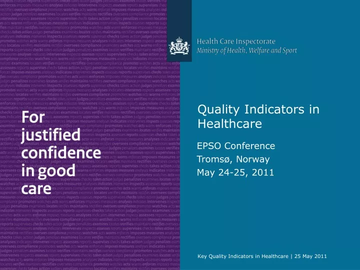 quality indicators in healthcare