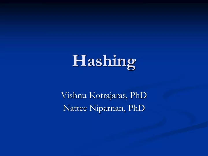 hashing