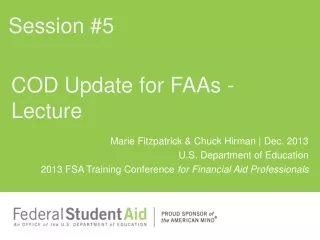 COD Update for FAAs - Lecture