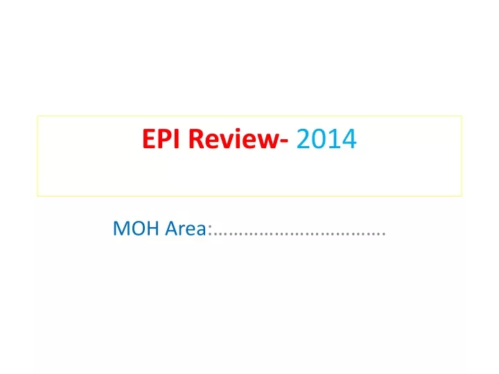 epi review 2014