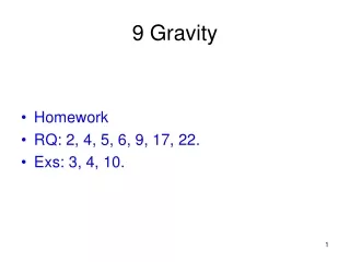 9 Gravity