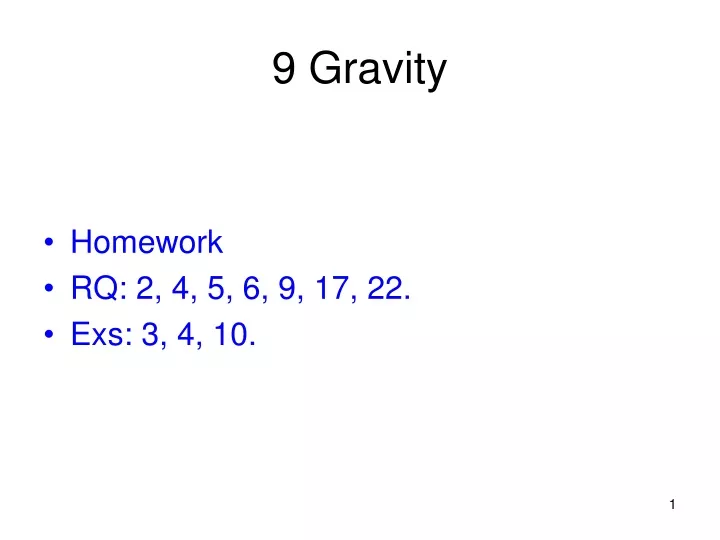 9 gravity