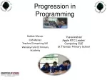 Progression in Programming - slide 1