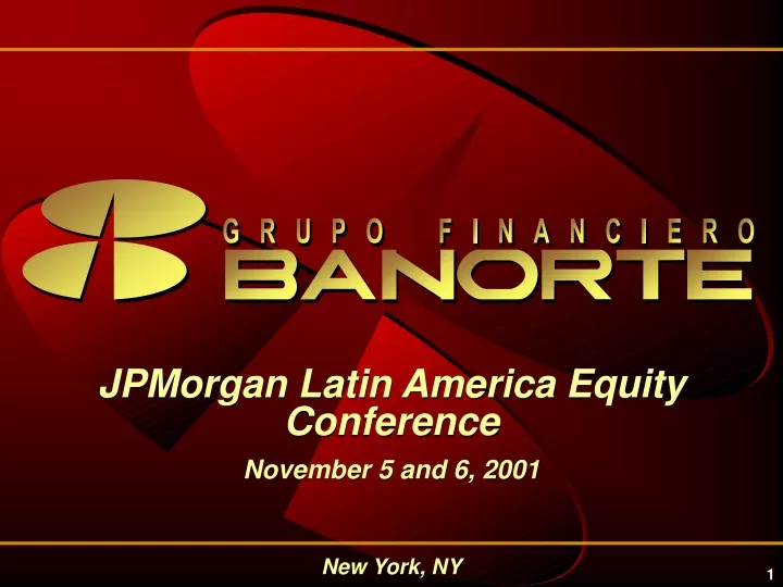 jpmorgan latin america equity conference november