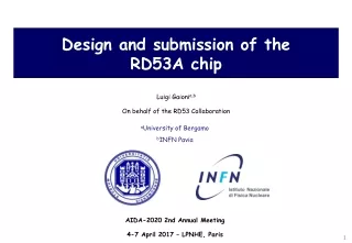 Design and submission of the  RD53A chip
