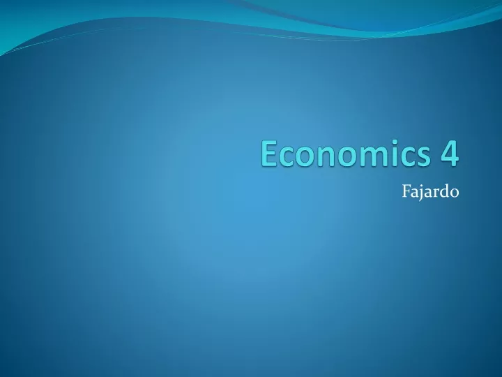economics 4