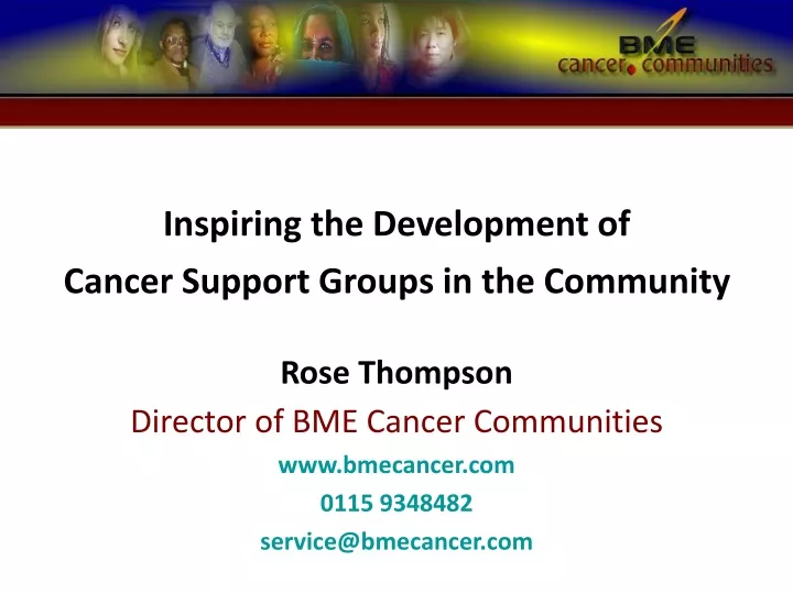 inspiring the development of cancer support