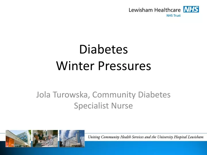 diabetes winter pressures