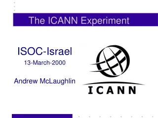 The ICANN Experiment