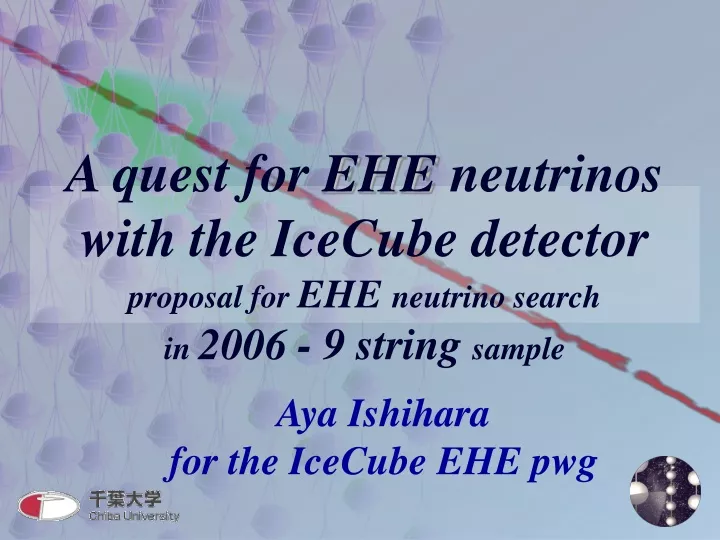 a quest for ehe neutrinos with the icecube