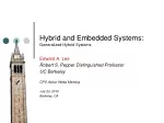 Generalized Hybrid Systems in Embedded Systems Modeling - slide 1