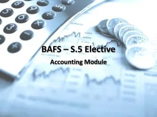 BAFS – S.5 Elective