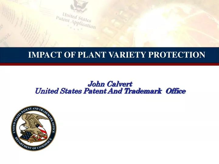 impact of plant variety protection