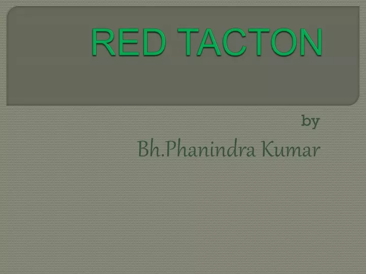 red tacton