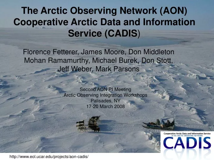 the arctic observing network aon cooperative