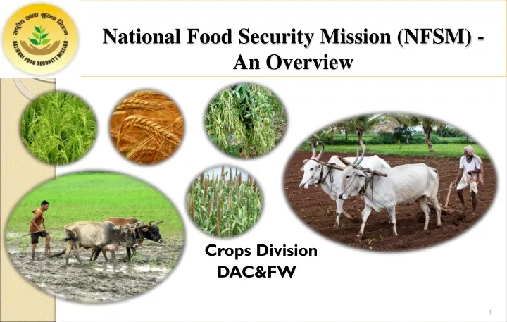 national food security mission nfsm an overview