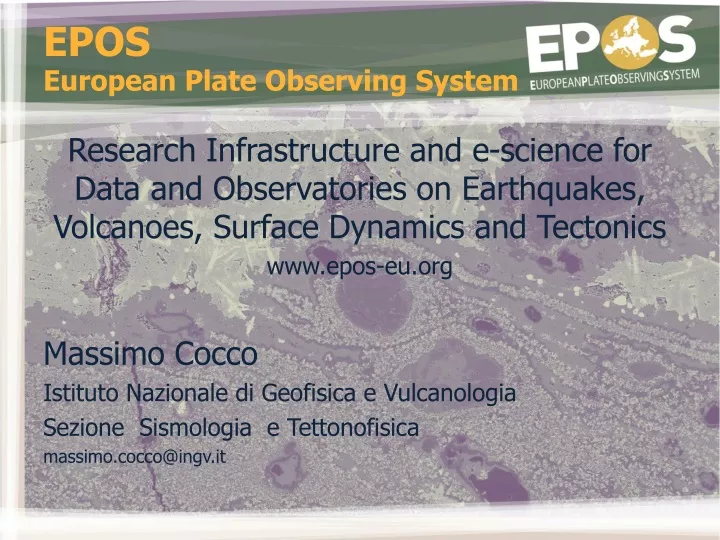 epos european plate observing system