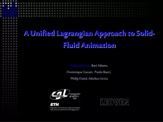 A Unified Lagrangian Approach to Solid-Fluid Animation