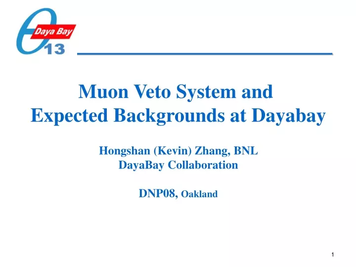 muon veto system and expected backgrounds