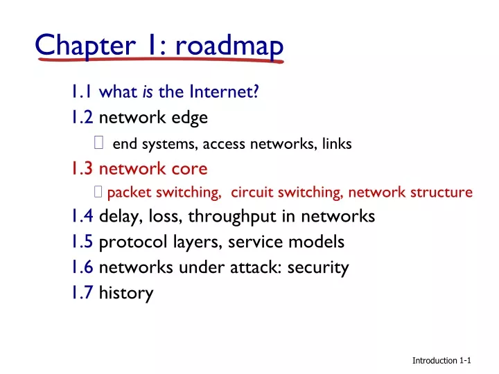 chapter 1 roadmap