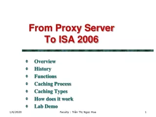From Proxy Server  To ISA 2006