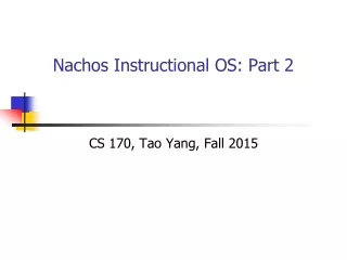 Nachos Instructional OS: Part 2