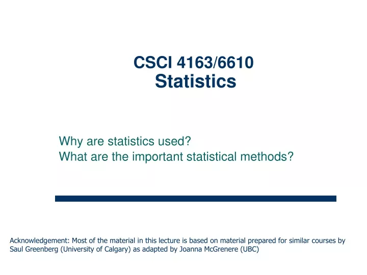 csci 4163 6610 statistics