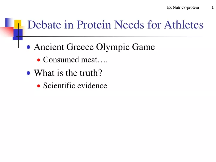 debate in protein needs for athletes