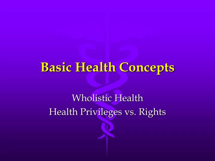 basic health concepts