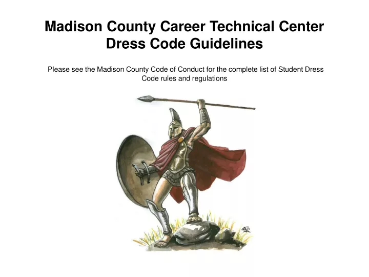 madison county career technical center dress code