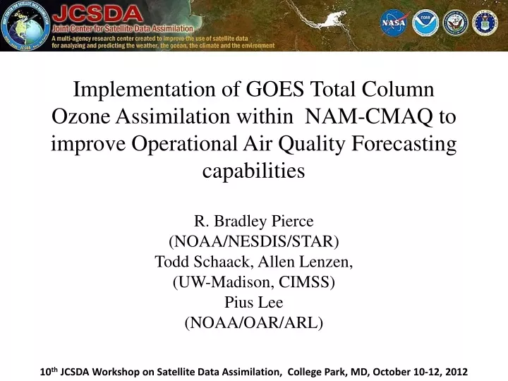 implementation of goes total column ozone