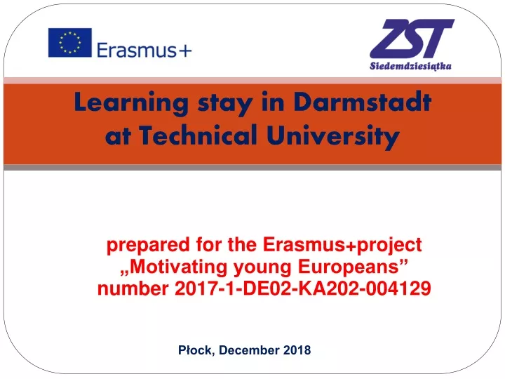 learning stay in darmstadt at technical university