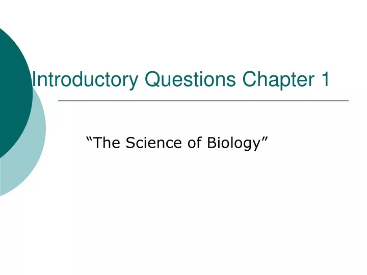 introductory questions chapter 1