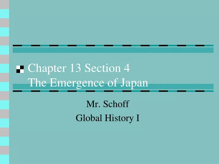 chapter 13 section 4 the emergence of japan