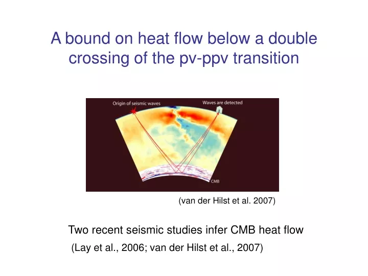 a bound on heat flow below a double crossing of the pv ppv transition