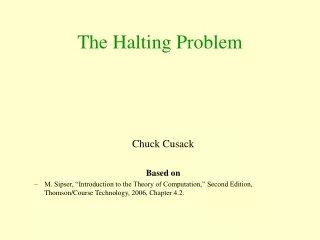 The Halting Problem