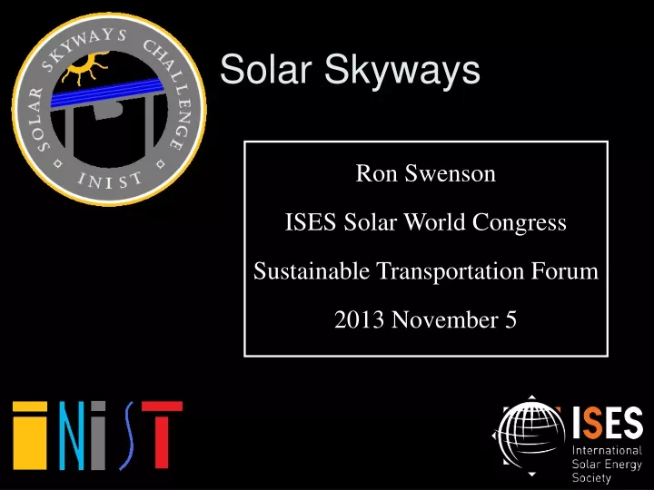 solar skyways