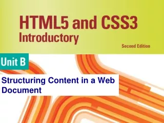 Structuring Content in a Web Document