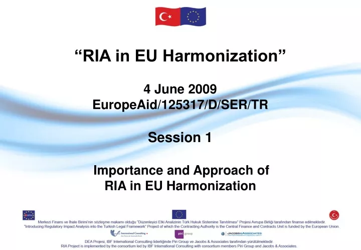 ria in eu harmonization 4 june 2009 europeaid