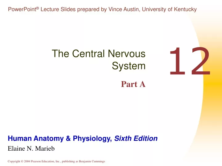 the central nervous system part a