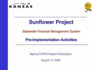 Agency STARS Rapport Association August 14, 2008